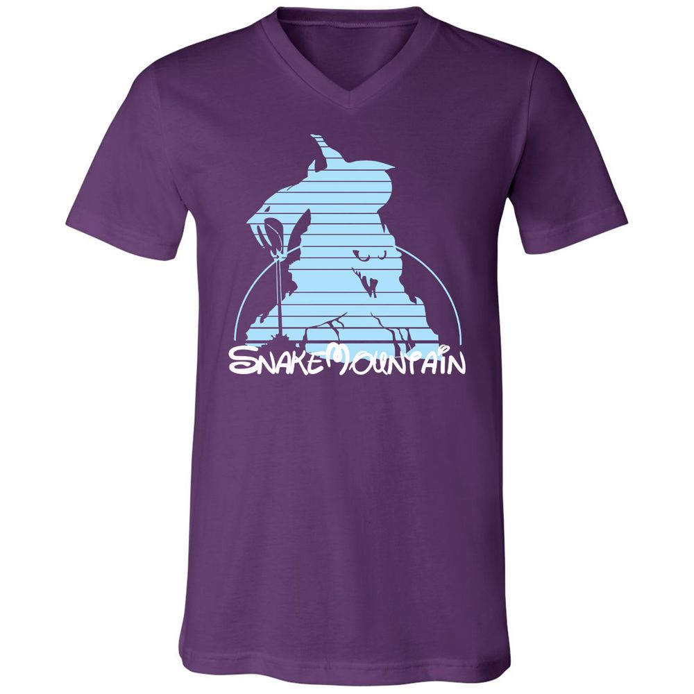 Unisex V-Neck T-Shirt - 6XKA2UXM - Team Purple - 9