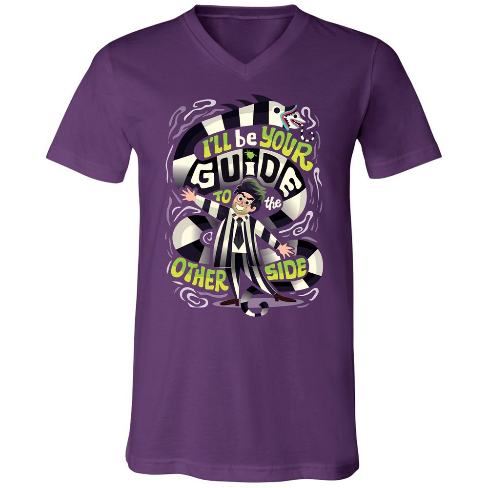 Unisex V-Neck T-Shirt - 6GJ9297V - Team Purple - 9