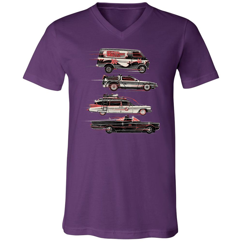 Unisex V-Neck T-Shirt - MQ38C4TY - Team Purple - 9
