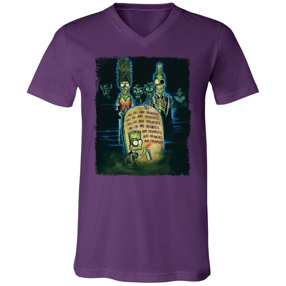 Unisex V-Neck T-Shirt - MHVZ2E15 - Team Purple - 9