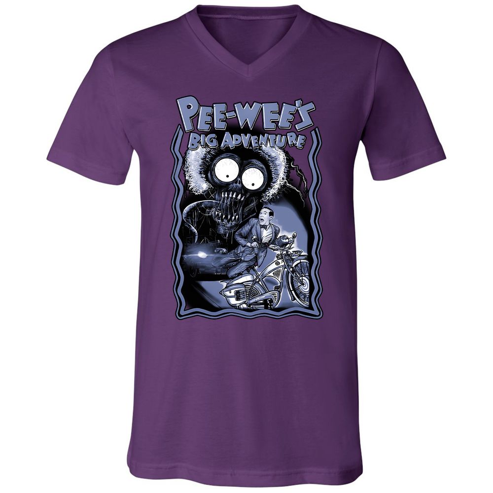 Unisex V-Neck T-Shirt - K518JZC9 - Team Purple - 9