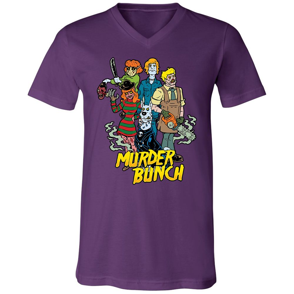 Unisex V-Neck T-Shirt - XA9ZAFZL - Team Purple - 9