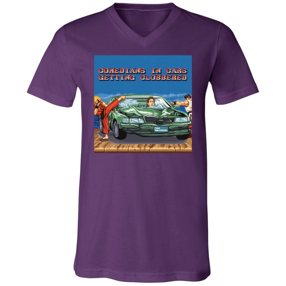 Unisex V-Neck T-Shirt - 9V252CMT - Team Purple - 9