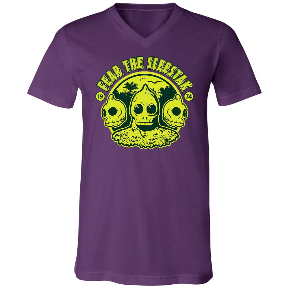 Unisex V-Neck T-Shirt - 43UXFTER - Team Purple - 9