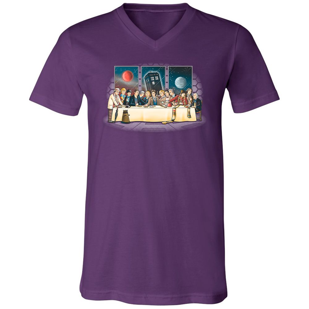 Unisex V-Neck T-Shirt - WQMY8651 - Team Purple - 9