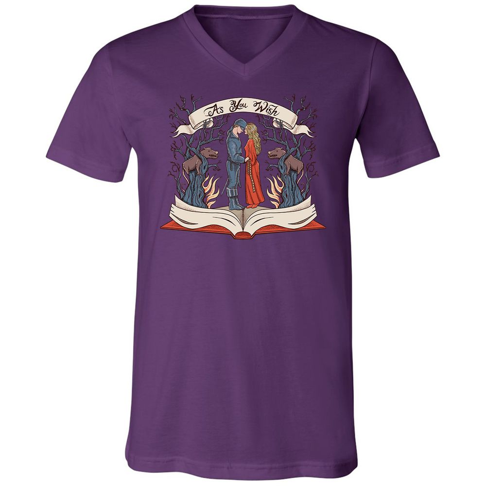 Unisex V-Neck T-Shirt - 1TPBB7LY - Team Purple - 9