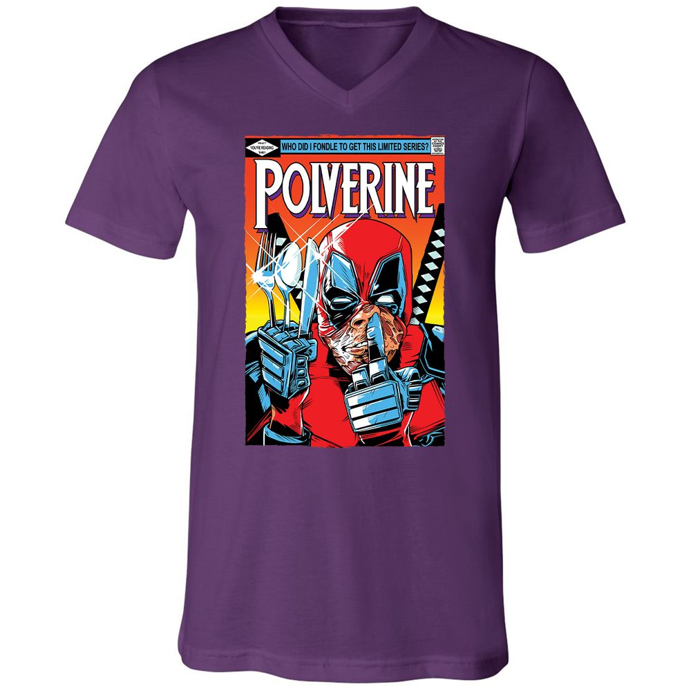 Unisex V-Neck T-Shirt - PW8G3DXL - Team Purple - 9