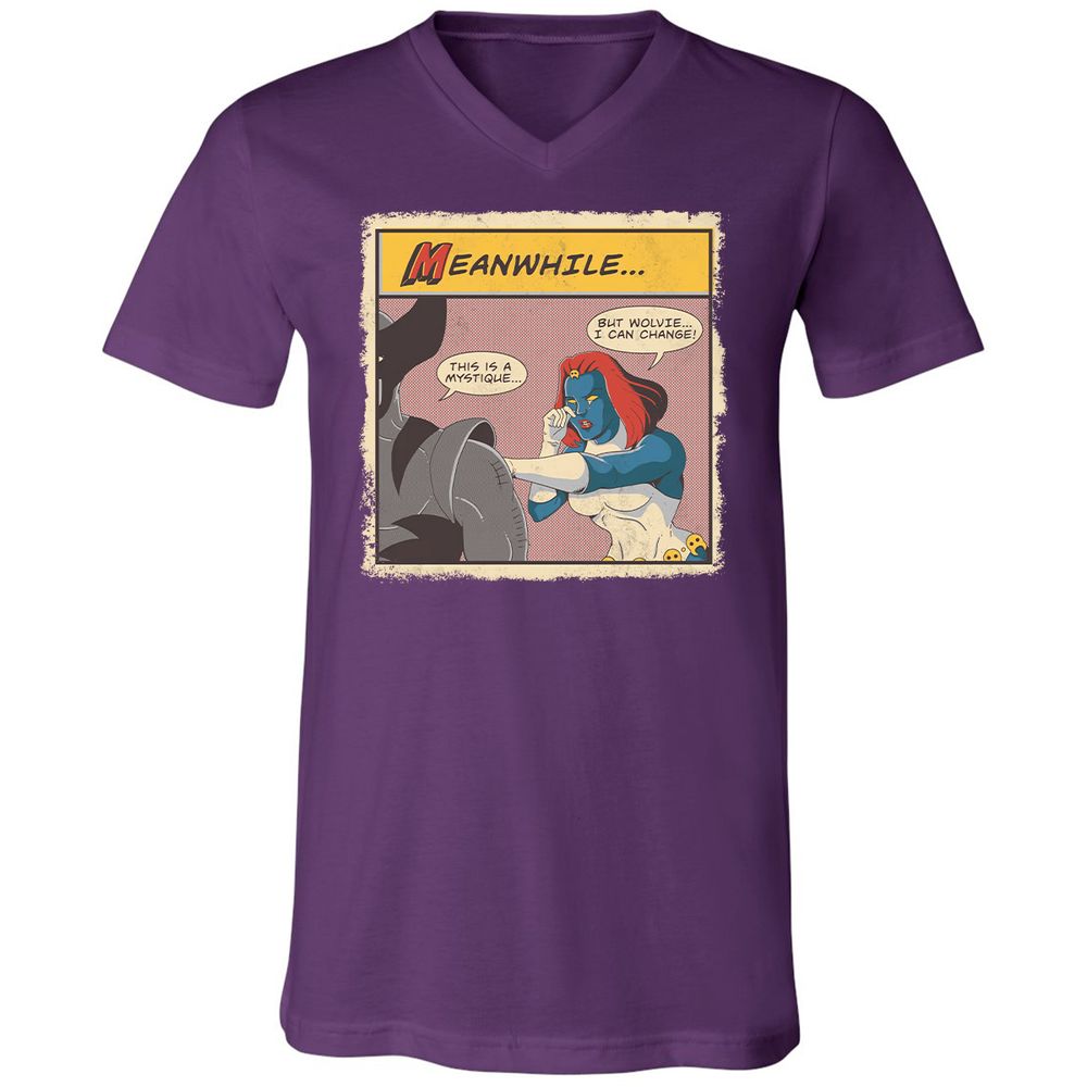 Unisex V-Neck T-Shirt - G4EKGYDR - Team Purple - 9