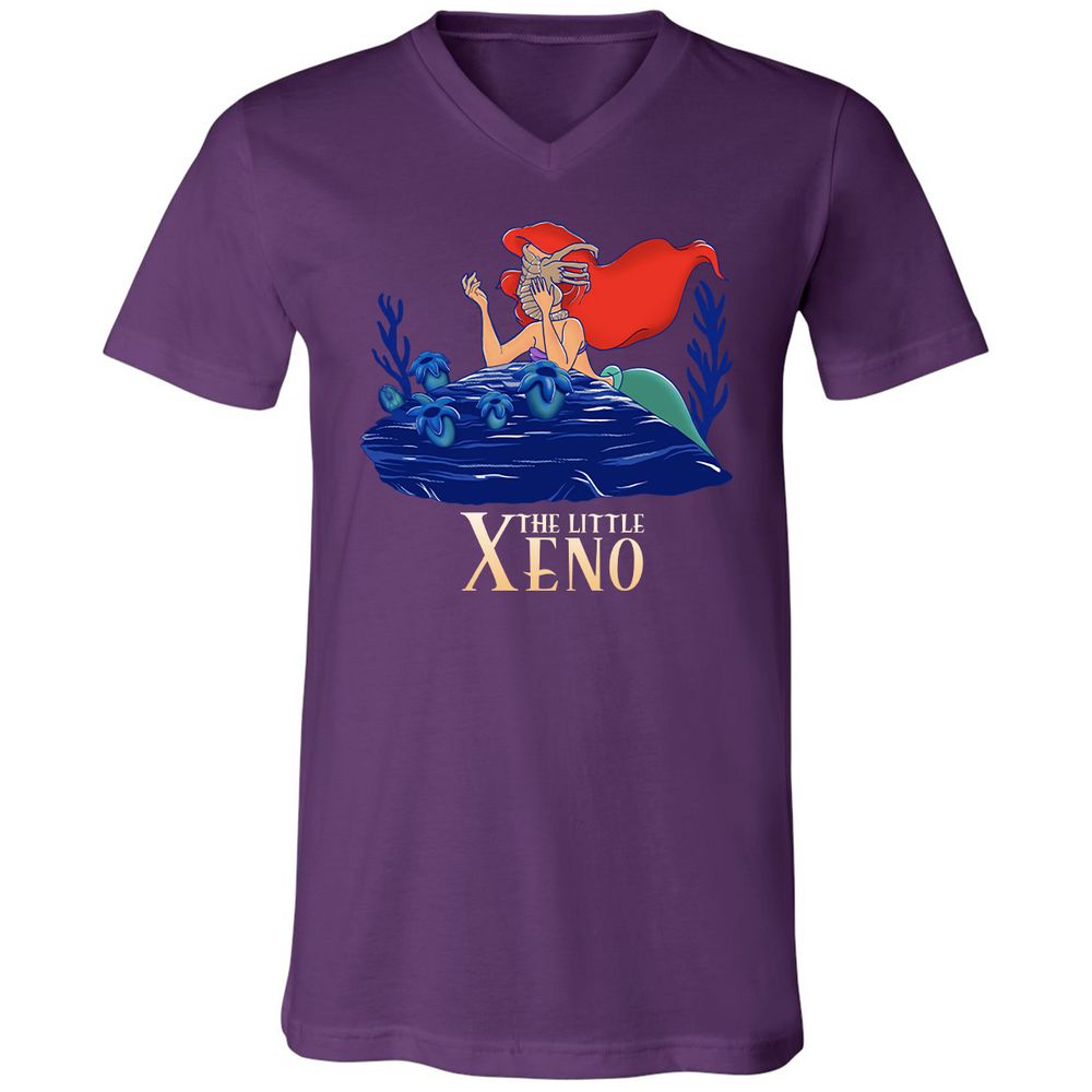 Unisex V-Neck T-Shirt - TLYVZNB7 - Team Purple - 9