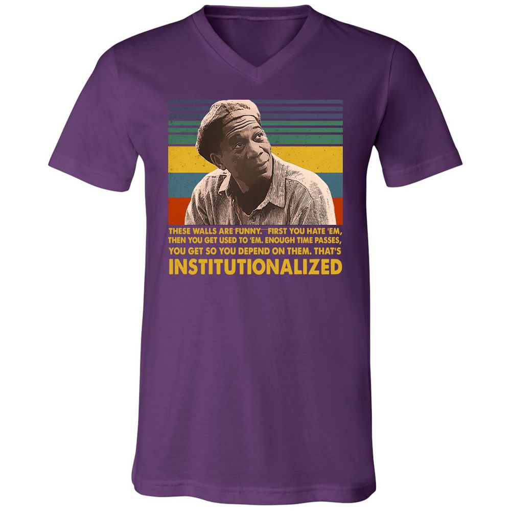 Unisex V-Neck T-Shirt - VDG36S2P - Team Purple - 9