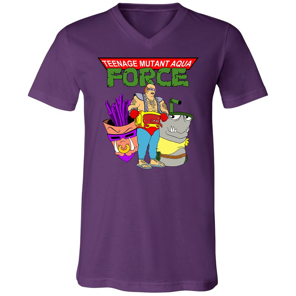 Unisex V-Neck T-Shirt - ZG72MDDD - Team Purple - 9