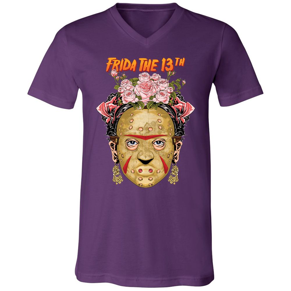 Unisex V-Neck T-Shirt - UGC3HAJK - Team Purple - 9