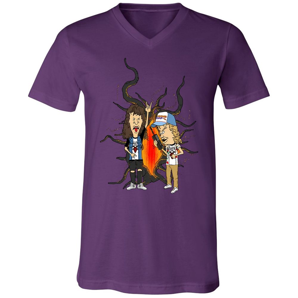 Unisex V-Neck T-Shirt - 32M4K5WB - Team Purple - 9