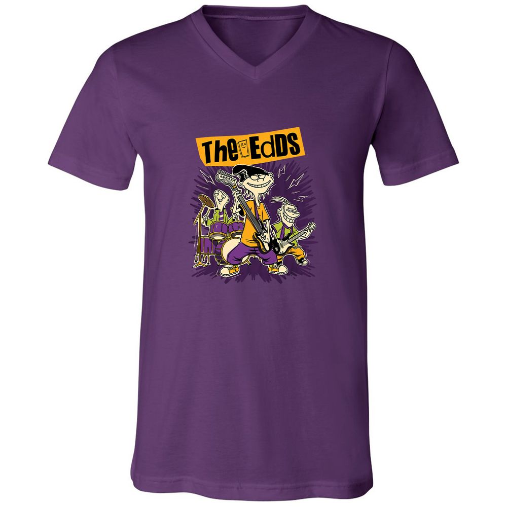 Unisex V-Neck T-Shirt - SL4ZFT9R - Team Purple - 9