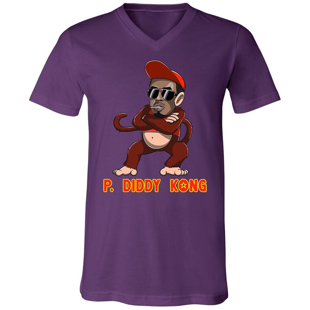 Unisex V-Neck T-Shirt - 9TQ1A26L - Team Purple - 9