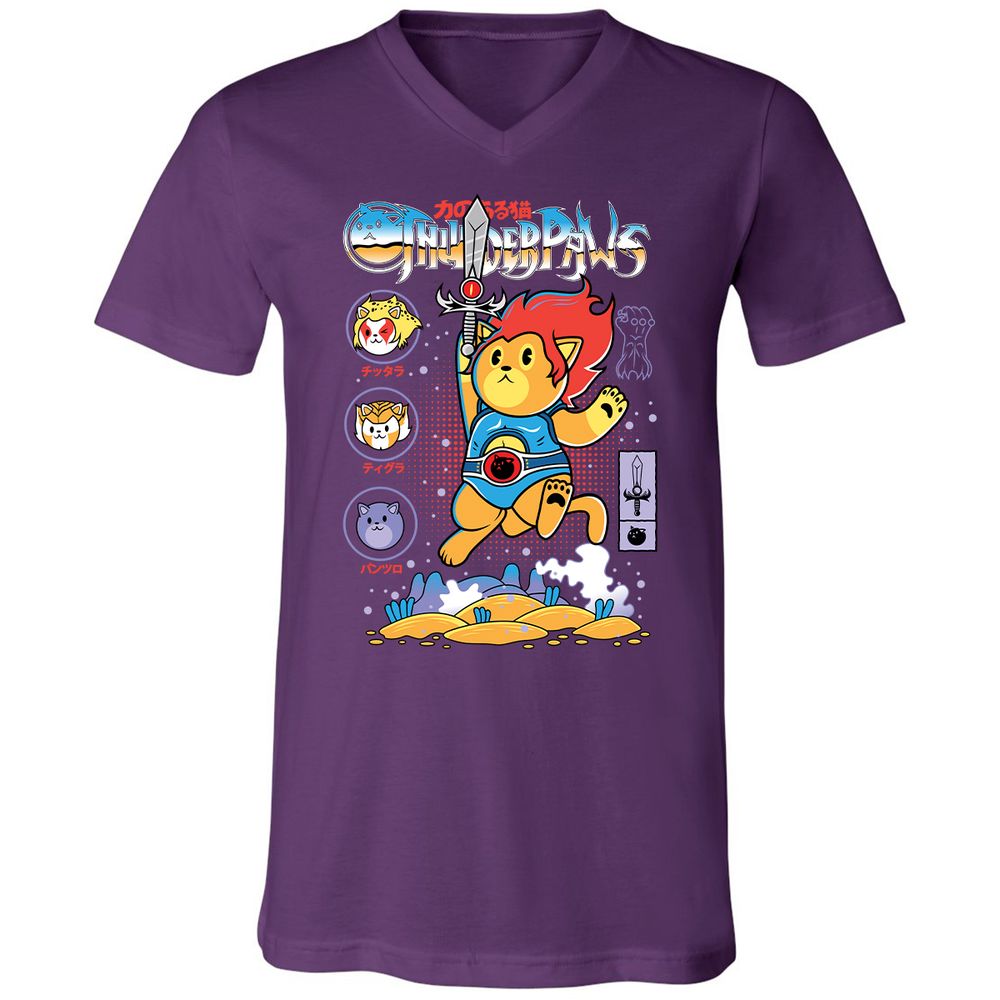 Unisex V-Neck T-Shirt - KFGYZAA2 - Team Purple - 9