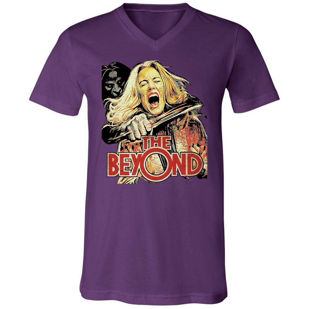 Unisex V-Neck T-Shirt - RG6HHAHZ - Team Purple - 9