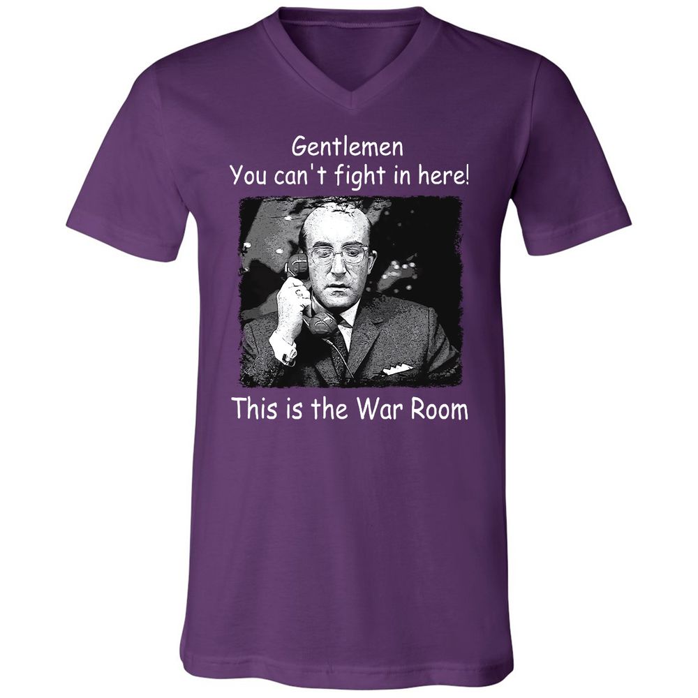 Unisex V-Neck T-Shirt - ZUH4Y8XN - Team Purple - 9
