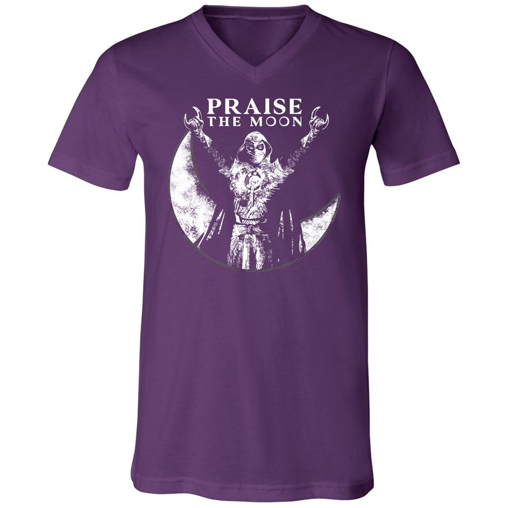 Unisex V-Neck T-Shirt - R1N1REXV - Team Purple - 9