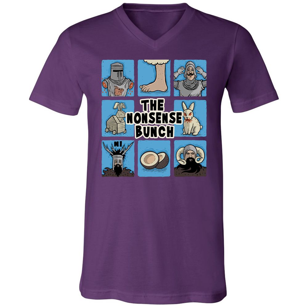 Unisex V-Neck T-Shirt - FSATAL3G - Team Purple - 9