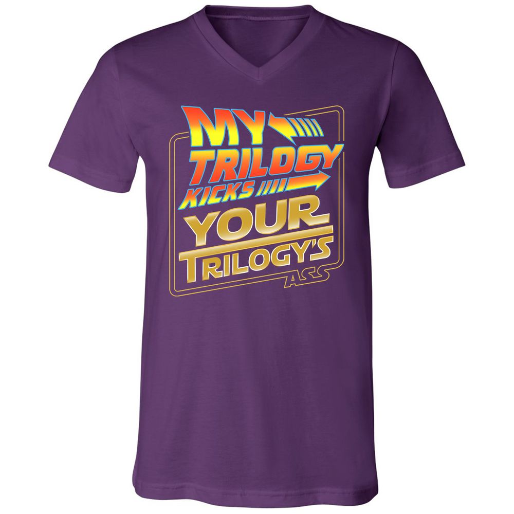 Unisex V-Neck T-Shirt - YSB89VU8 - Team Purple - 9