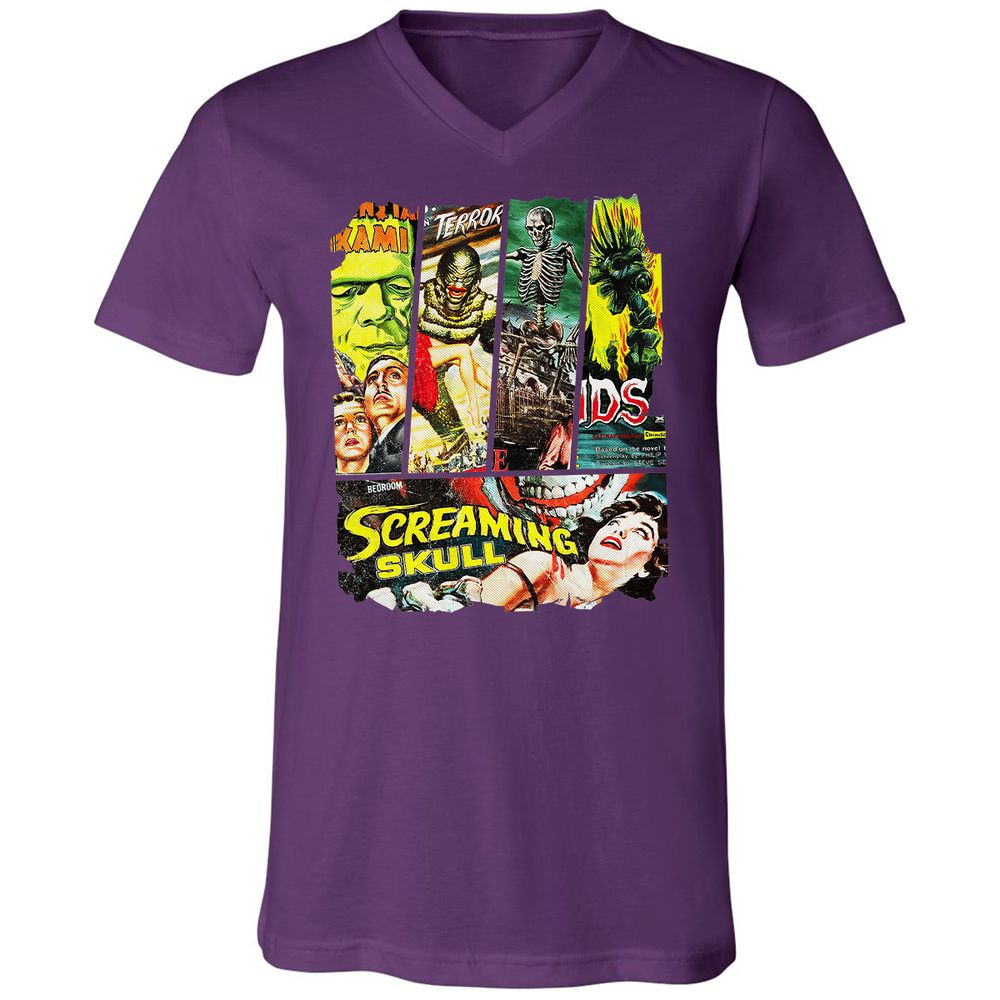 Unisex V-Neck T-Shirt - P6ECZBZC - Team Purple - 9