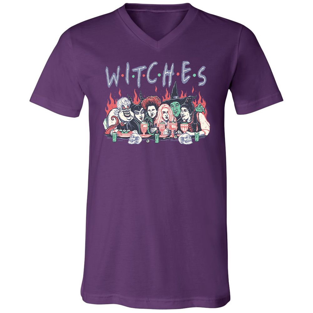 Unisex V-Neck T-Shirt - 72G1JJ7P - Team Purple - 9