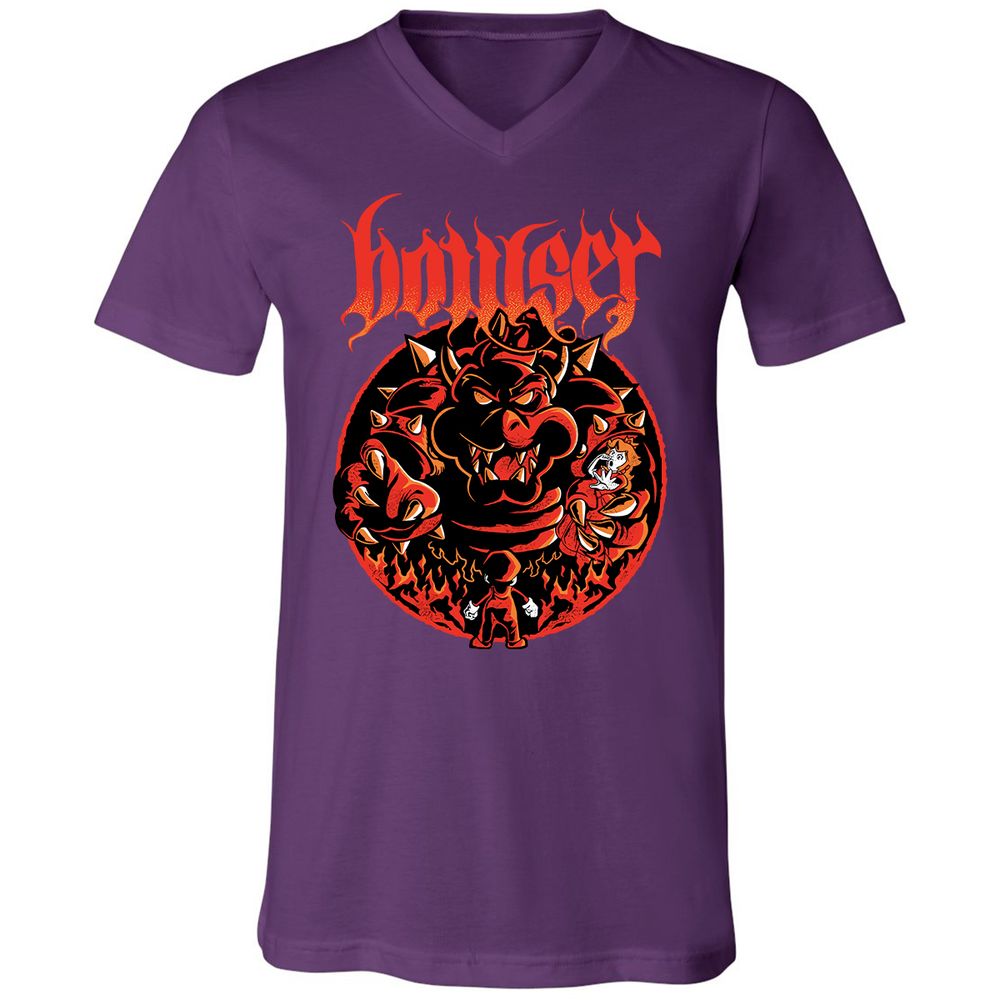 Unisex V-Neck T-Shirt - 1Z1VDBKM - Team Purple - 9