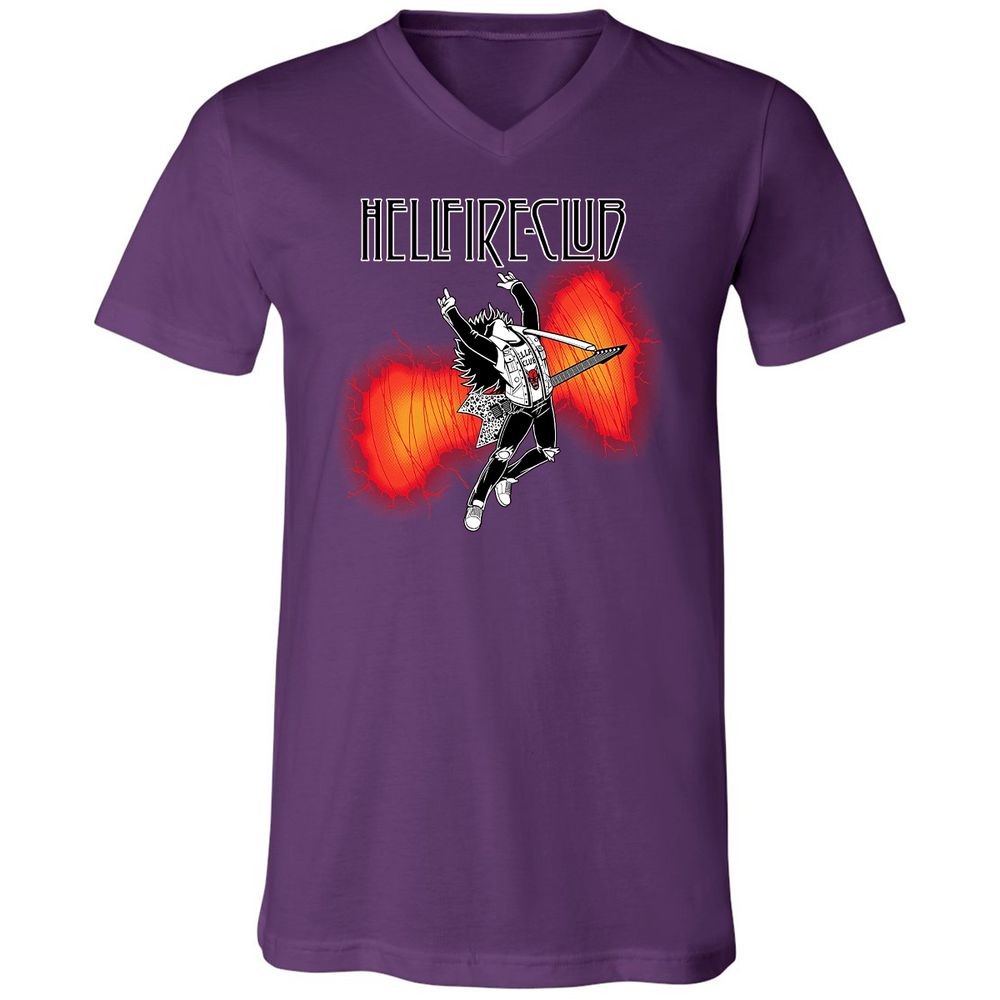 Unisex V-Neck T-Shirt - S2WP7BPH - Team Purple - 9