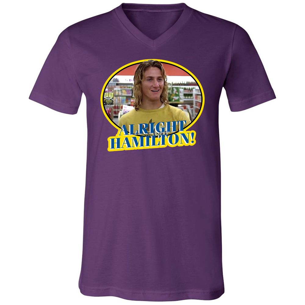 Unisex V-Neck T-Shirt - GE65QRAY - Team Purple - 9