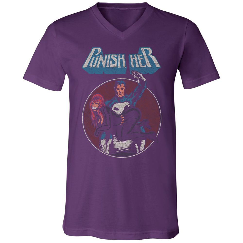 Unisex V-Neck T-Shirt - RTK27H64 - Team Purple - 9