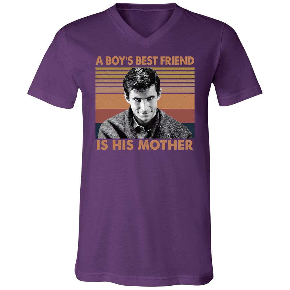 Unisex V-Neck T-Shirt - YYVBJWYT - Team Purple - 9