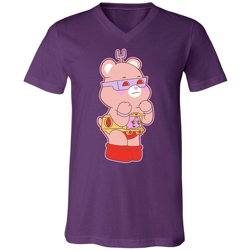 Unisex V-Neck T-Shirt - CVWBE8SS - Team Purple - 9