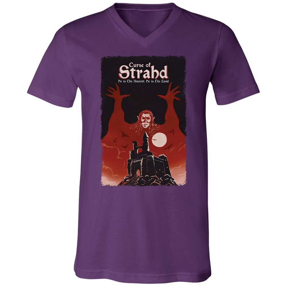 Unisex V-Neck T-Shirt - PKGGG4KS - Team Purple - 9