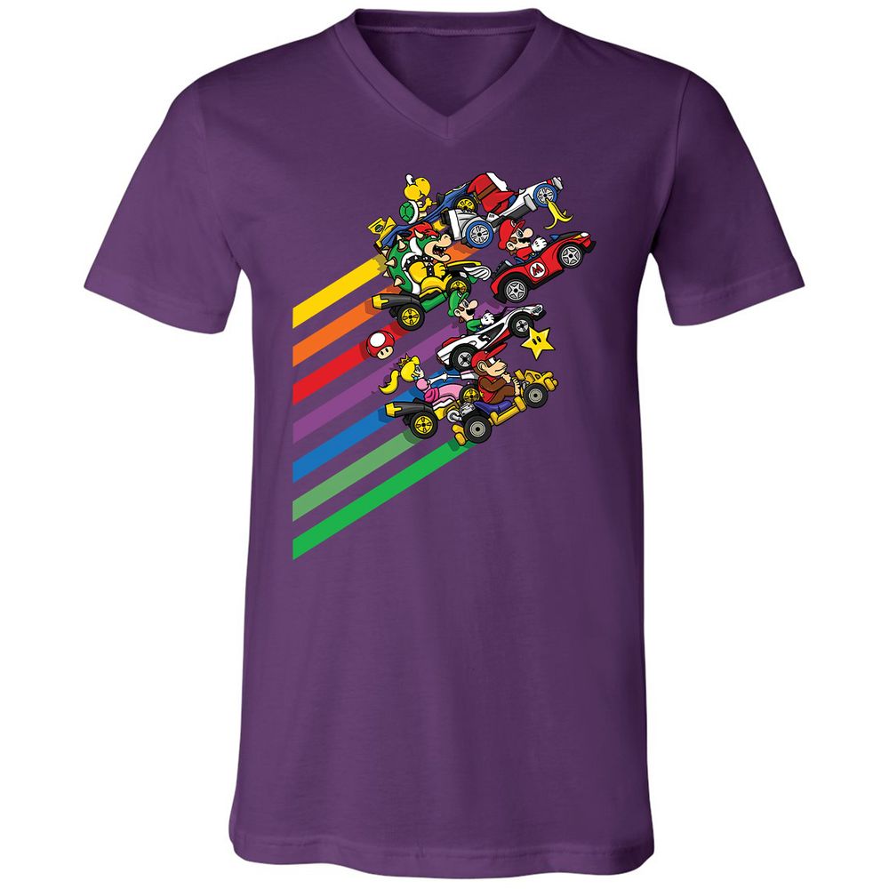 Unisex V-Neck T-Shirt - FB6G6S4G - Team Purple - 9