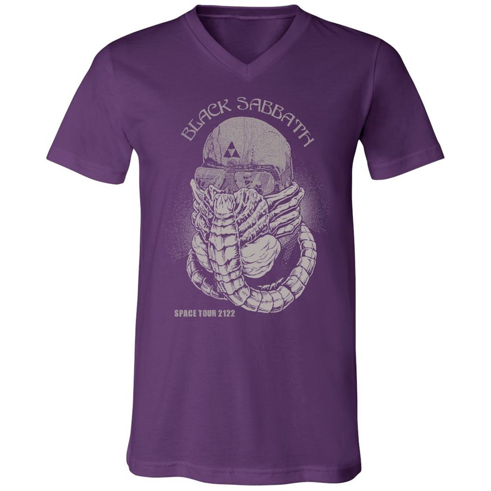 Unisex V-Neck T-Shirt - LQ8MRMA3 - Team Purple - 9