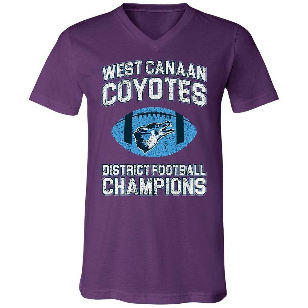 Unisex V-Neck T-Shirt - KNYWSK2B - Team Purple - 9