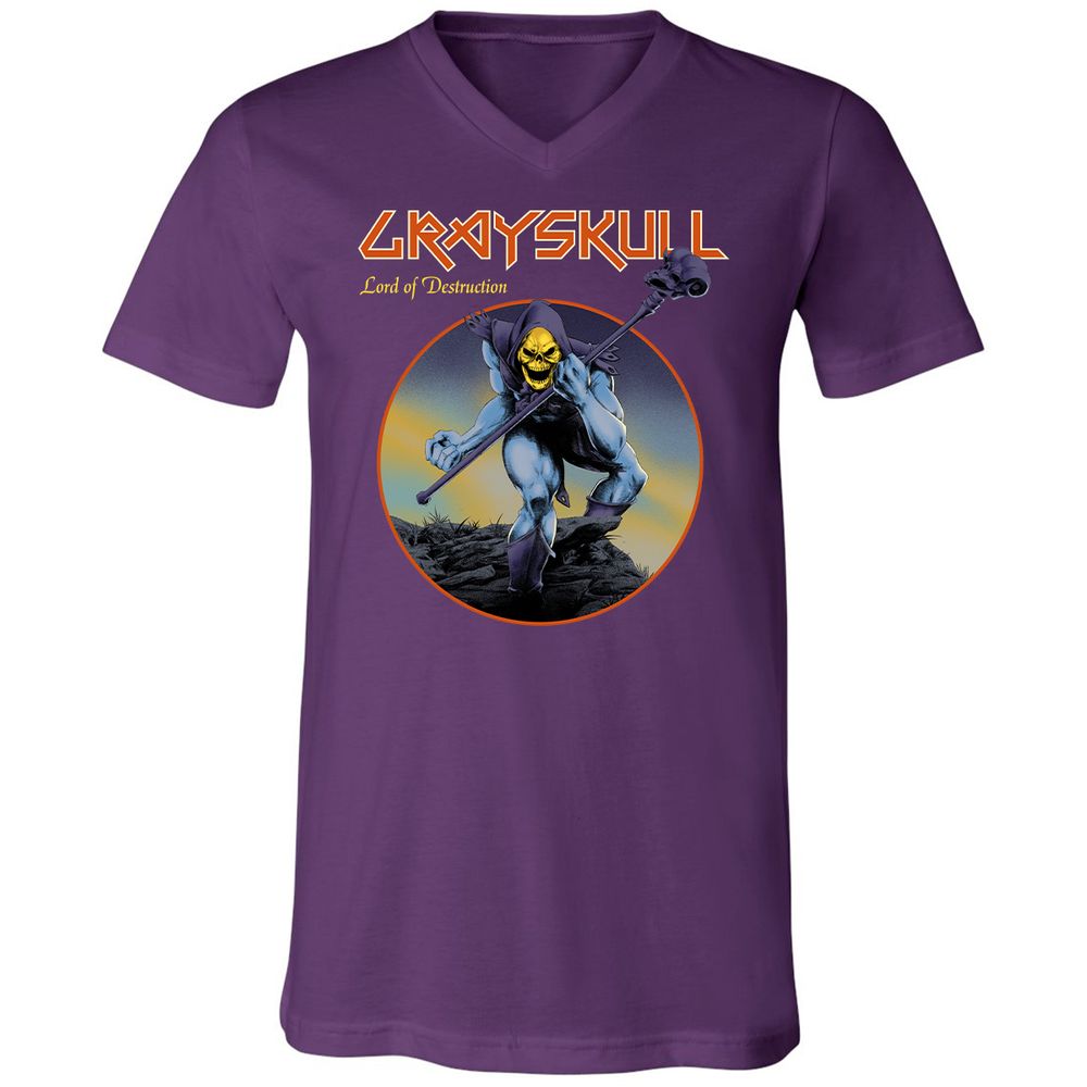 Unisex V-Neck T-Shirt - 84FZCFUN - Team Purple - 9