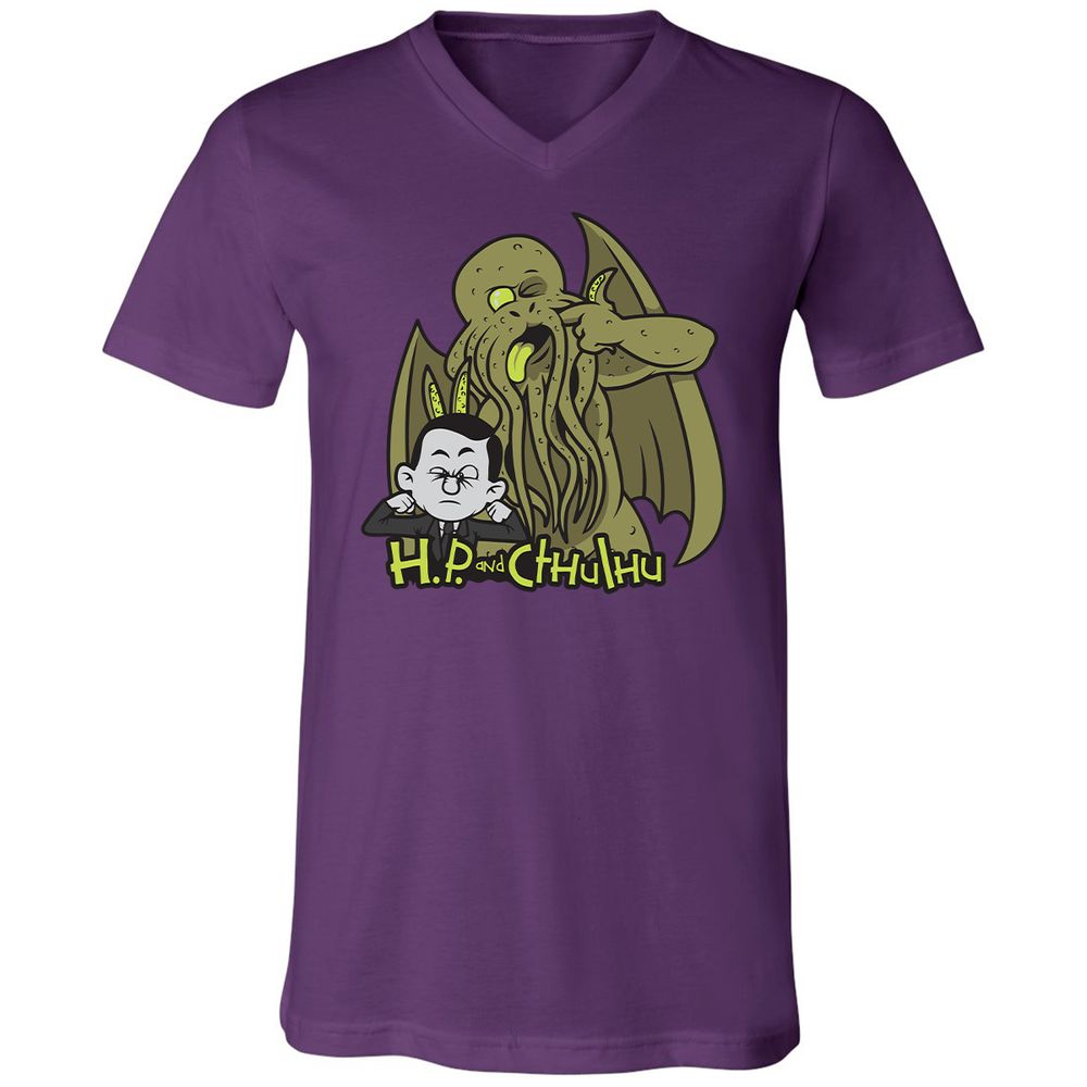 Unisex V-Neck T-Shirt - ES1C7PW3 - Team Purple - 9