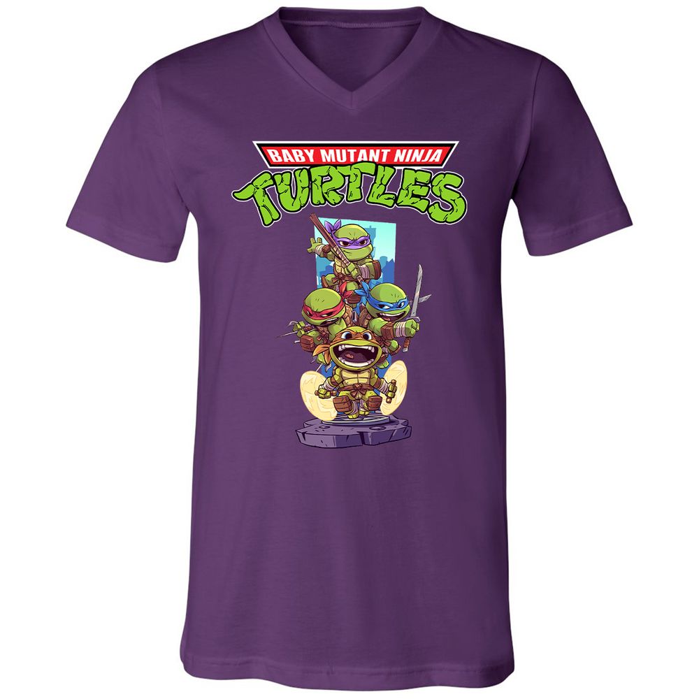 Unisex V-Neck T-Shirt - DSPKUE32 - Team Purple - 9