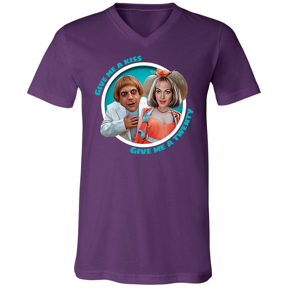 Unisex V-Neck T-Shirt - V1TWMYHN - Team Purple - 9
