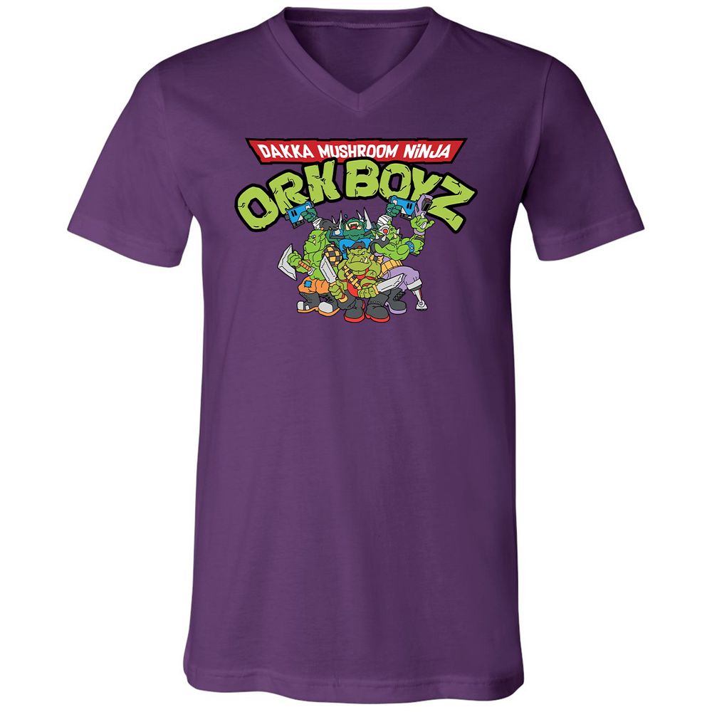 Unisex V-Neck T-Shirt - TYFNWM8R - Team Purple - 9