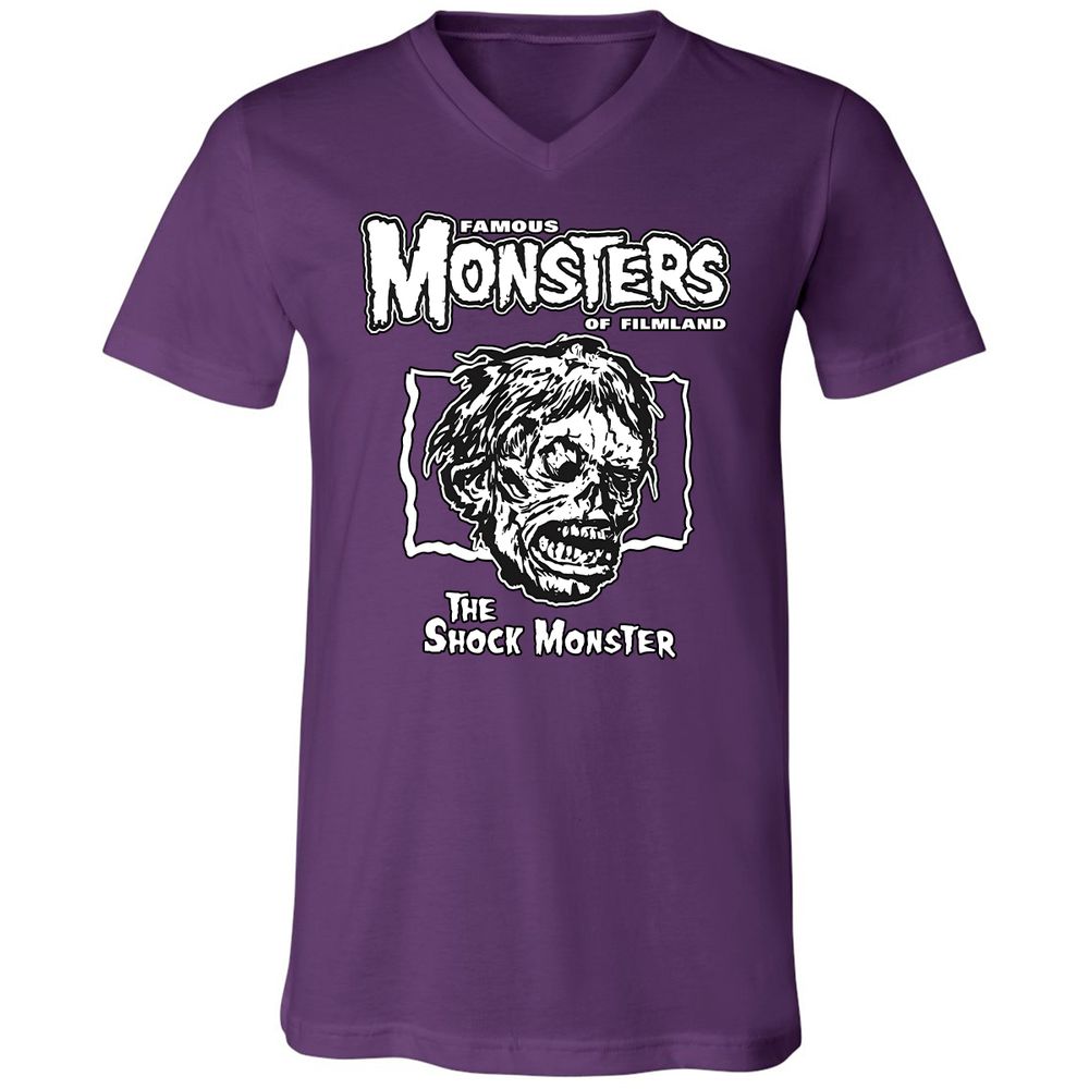 Unisex V-Neck T-Shirt - EKHLPCPA - Team Purple - 9