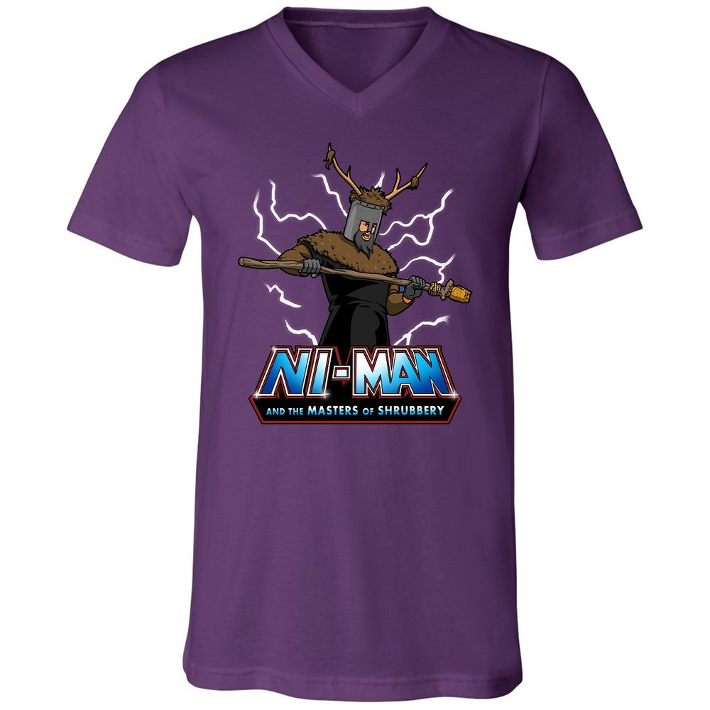 Unisex V-Neck T-Shirt - 64VUDE9F - Team Purple - 9