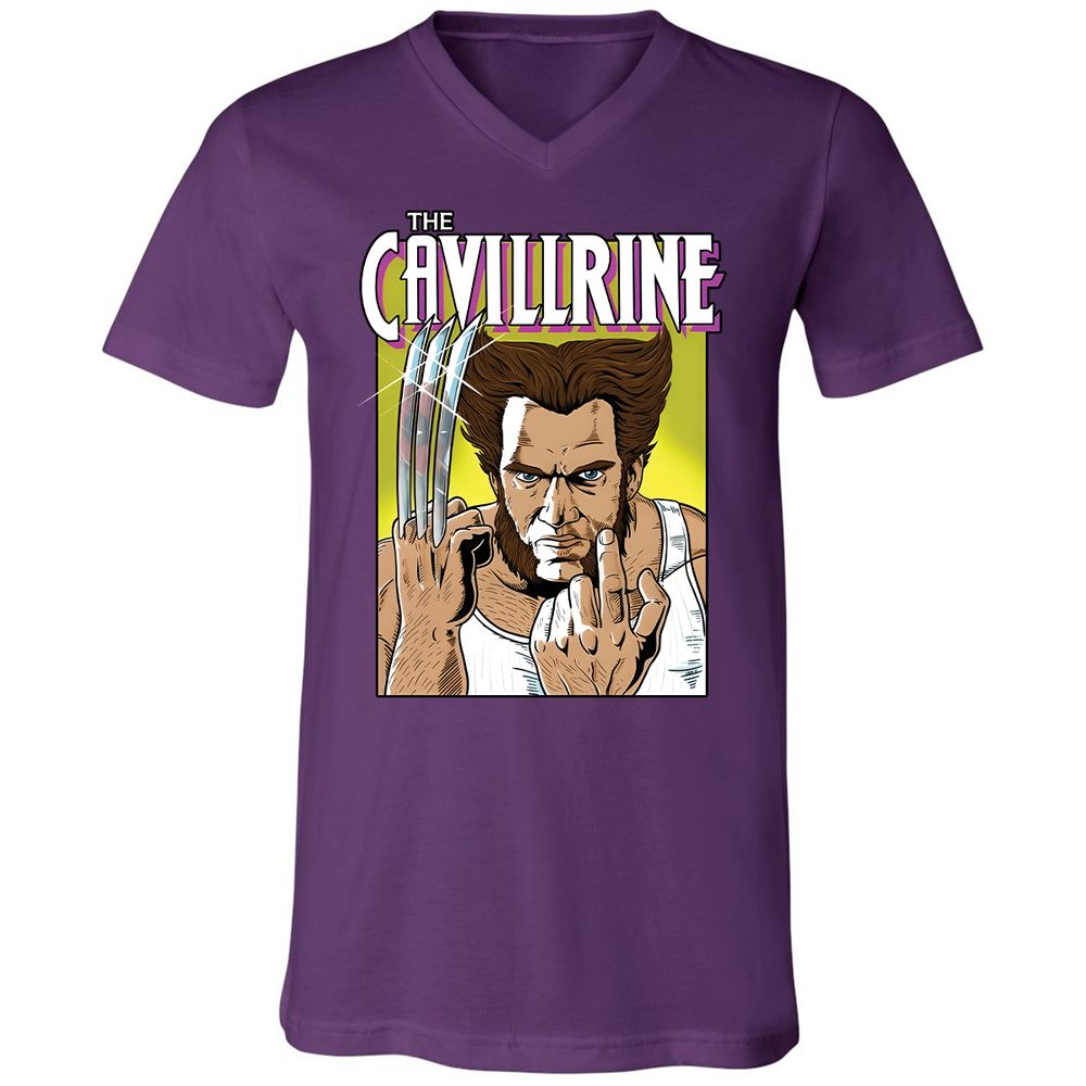 Unisex V-Neck T-Shirt - PUMNFWYX - Team Purple - 9