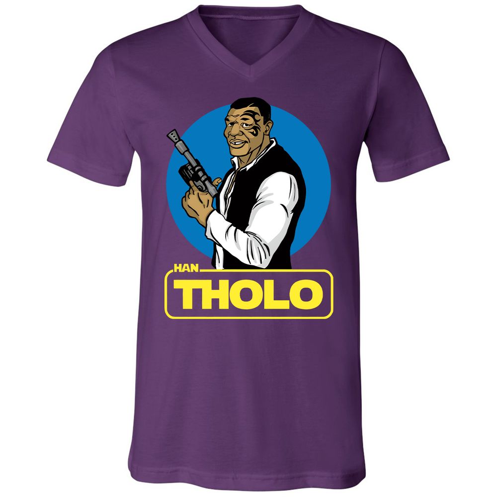 Unisex V-Neck T-Shirt - 674SR69E - Team Purple - 9