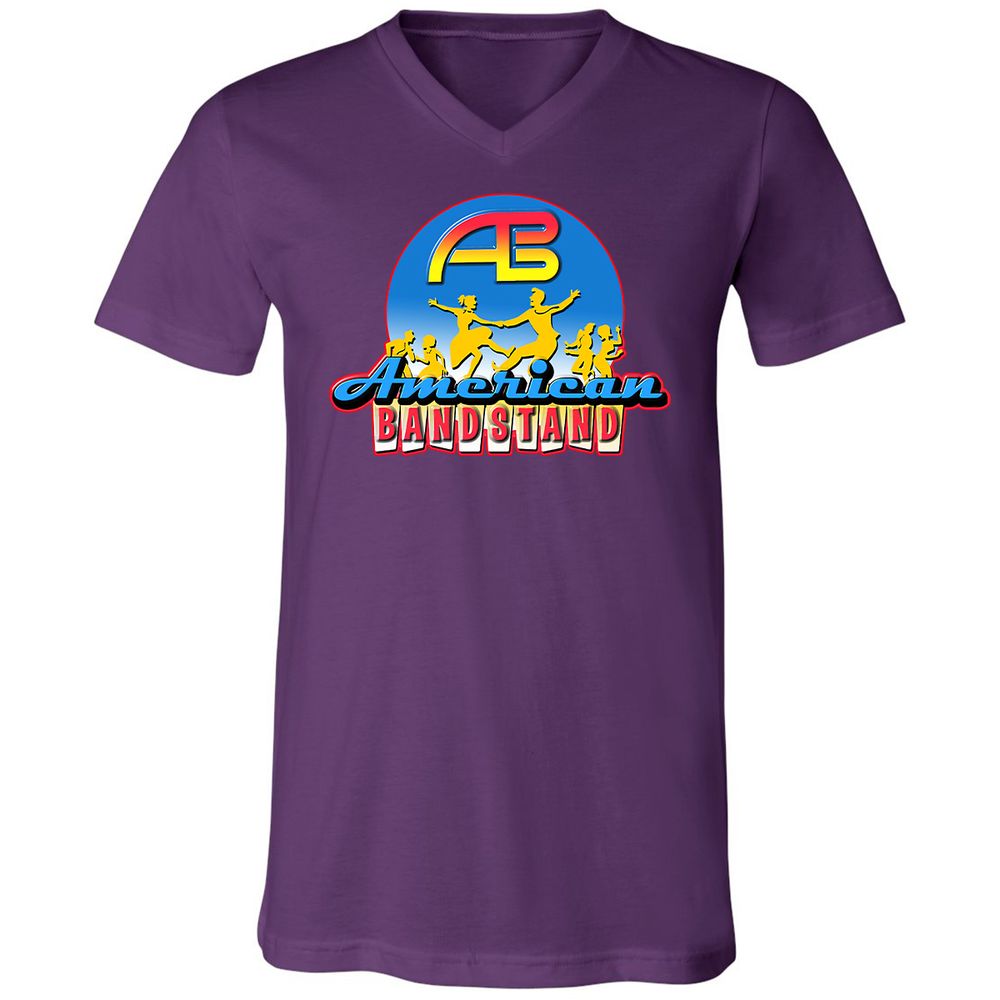 Unisex V-Neck T-Shirt - HS77C7DK - Team Purple - 9