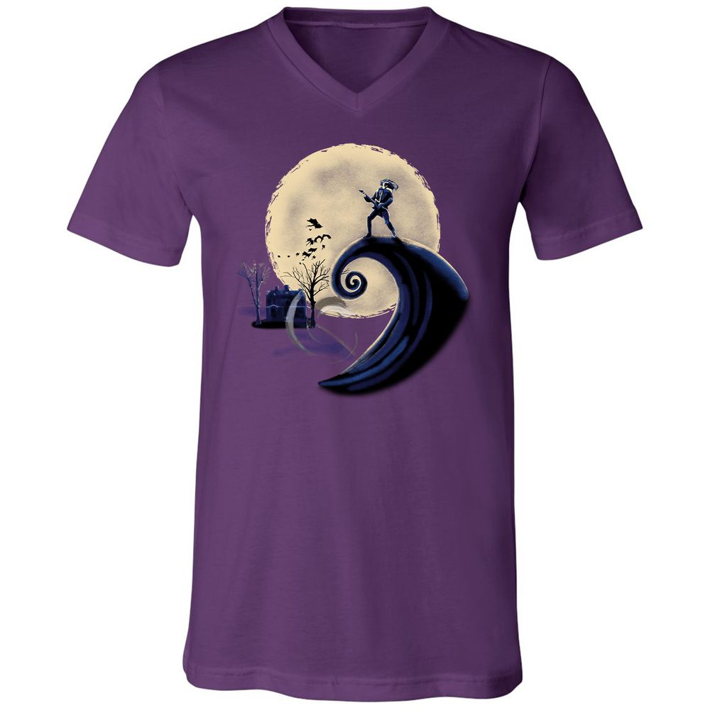Unisex V-Neck T-Shirt - KJ6LR76A - Team Purple - 9