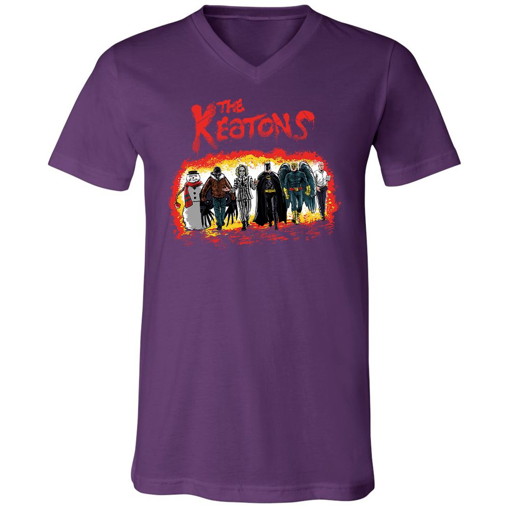 Unisex V-Neck T-Shirt - HPH87CCH - Team Purple - 9
