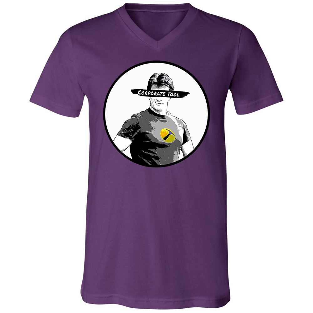 Unisex V-Neck T-Shirt - JAVDXXLA - Team Purple - 9